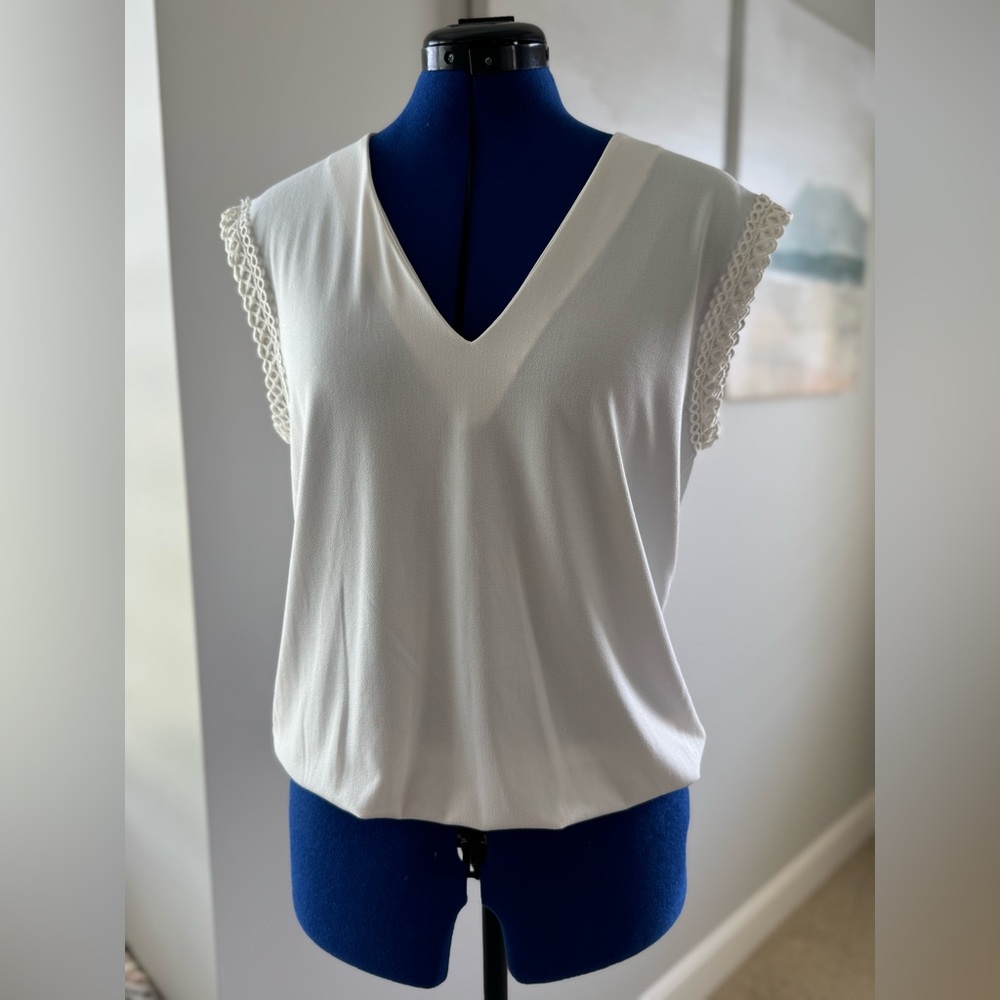Express Elastic Gathered Hem Blouse.